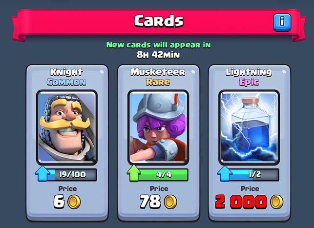 Buy clash royale epics