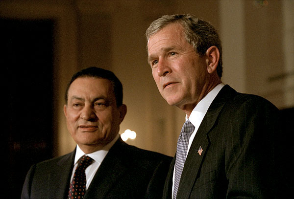 Bush & mubarak