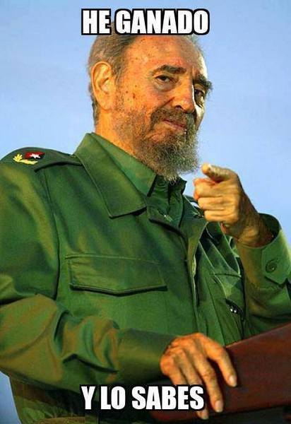 Fidel les gano