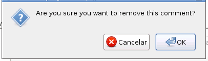 Remove comment confirmation