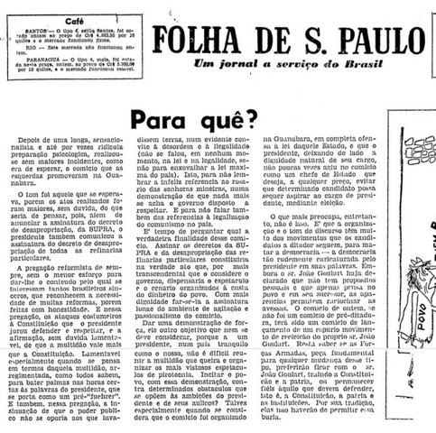 Editorial da folha de são paulo de 14031964 contra o presidente joão goulart display