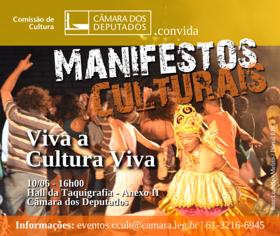 Convite manifesto cultura viva display