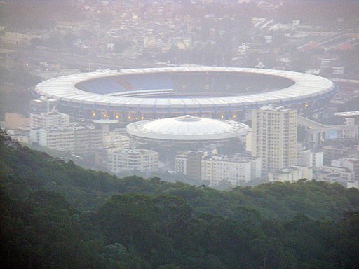 Estádio do maracanã from mountain display